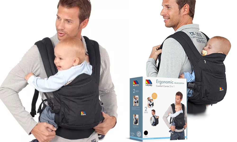 Mochila portabebé ergonomic de Molto - Vacaciones en familia